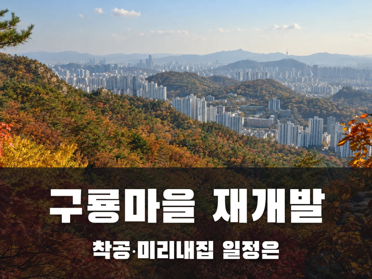 구룡마을 재개발, 화재 뒤 착공과 미리내집 일정은?
