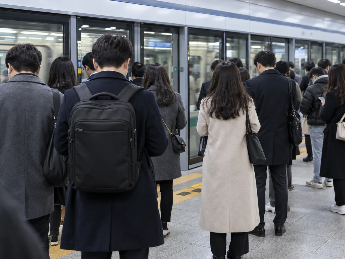 3기 신도시 입주 시기와 광역교통 개통 목표를 보여주는 수도권 지하철 승강장