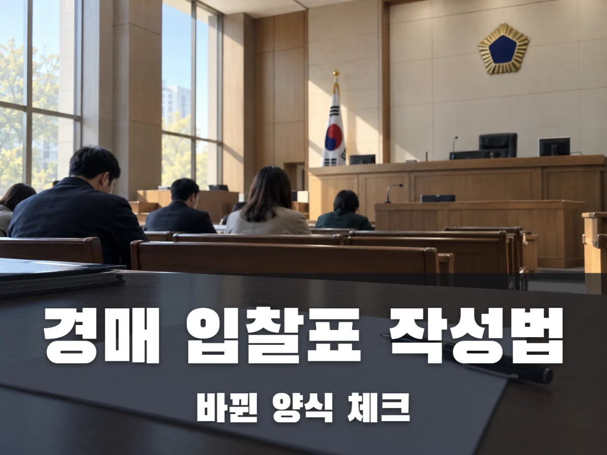 경매 입찰표 작성법 썸네일