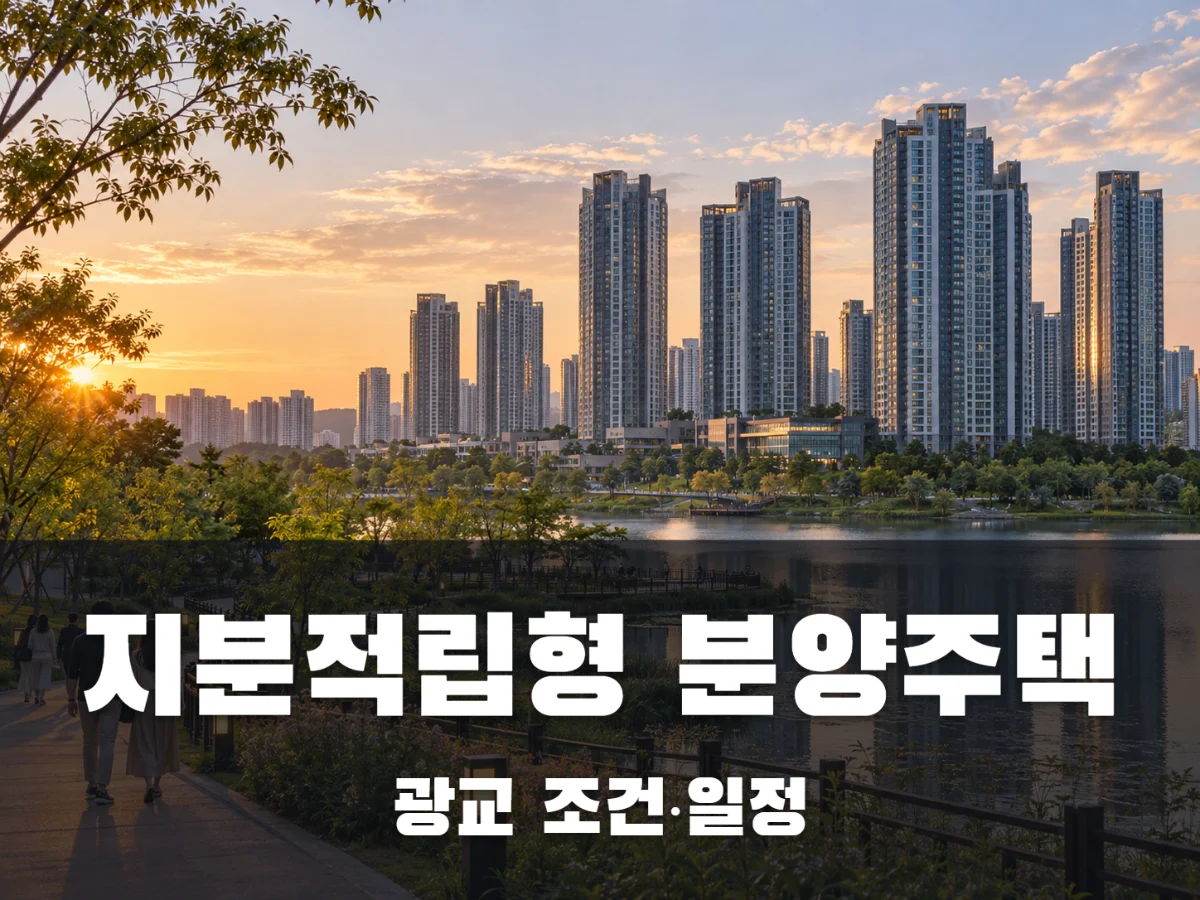 지분적립형 분양주택 조건, 광교 A17 1.7억이면 될까?