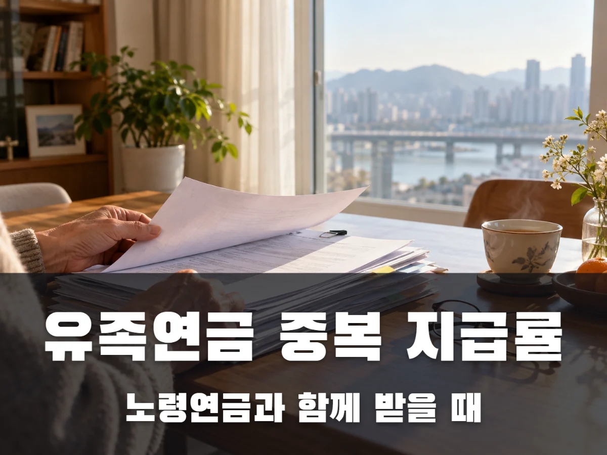 유족연금 중복 지급률 썸네일