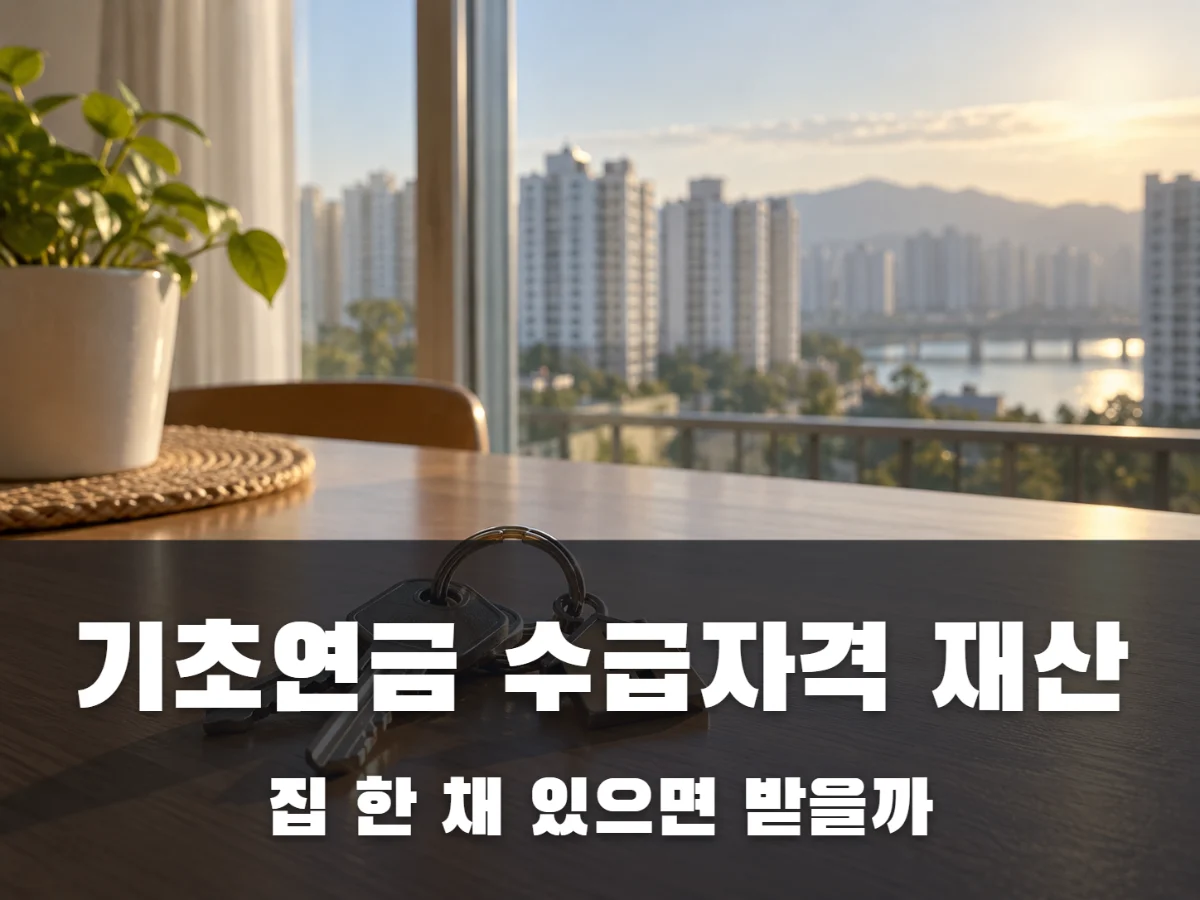 기초연금 수급자격 재산, 집 한 채 있으면 받을 수 있을까?